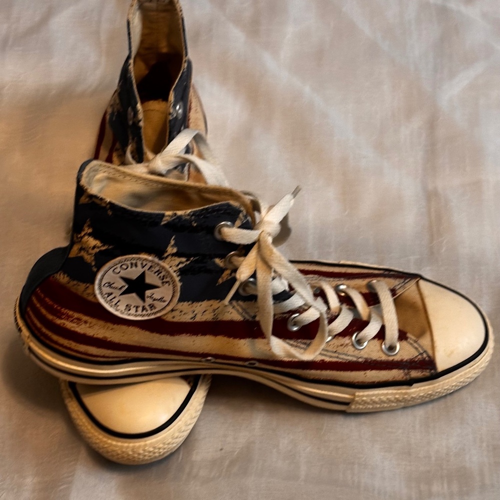 Converse Chuck Taylor Sneakers American Flag Size  11 1/2 Women’s 9 1/2 Men’s